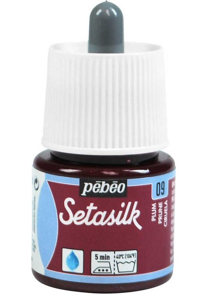 09 Setasilk Ipek Boya Şişe 45 ml Plum