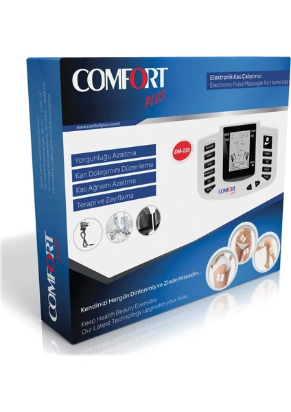 Comfort Plus DM-2100 Terlikli Elektronik Kas Çalıştırıcı Tens Terapi Cihazı