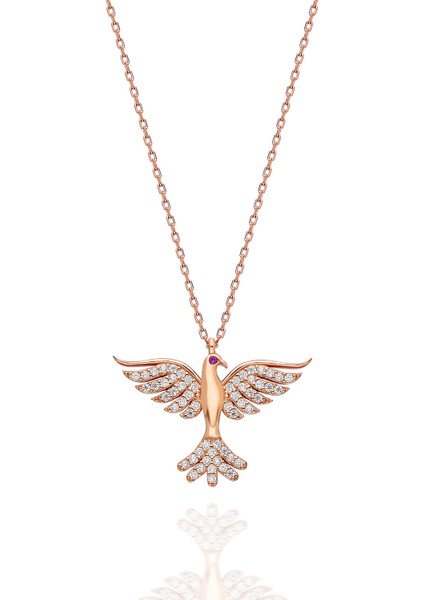 Anka Kuşu Gümüş Kolye