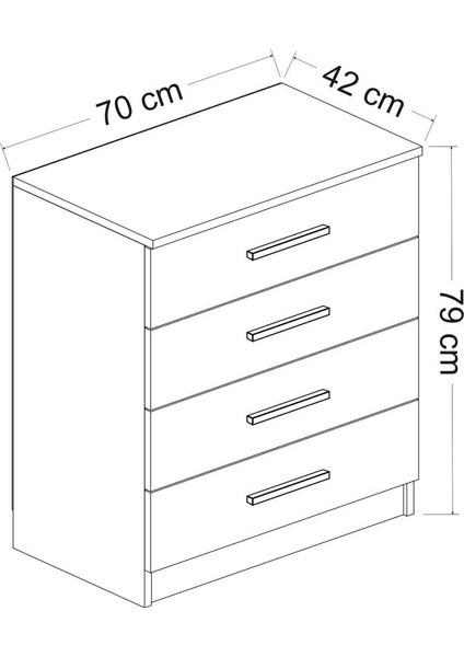 Kale Şifonyer Beyaz indirimleri
