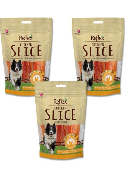 Kurutulmuş Tavuklu Yumuşak Dilim Köpek Ödülü 80 G x 3 Adet