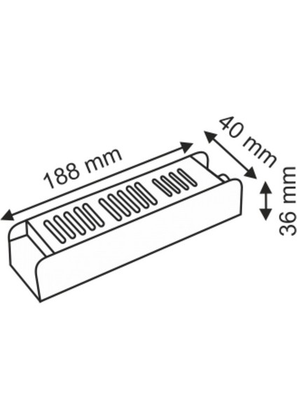 120 W Metal Ince Kasa 12 V Dc 10 A LED Adaptör