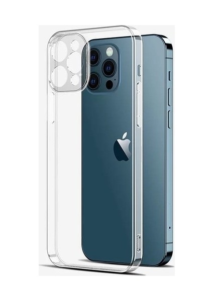 Apple İphone 12 Pro 6 Uyumlu 3D Kamera Korumalı 2mm Şeffaf Kılıf