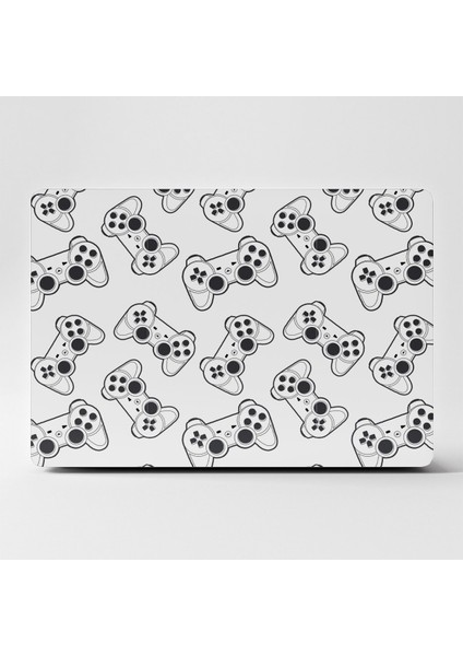 Laptop Sticker Bilgisayar Kaplama Notebook Macbook  Beyaz Gamer-Ls-52