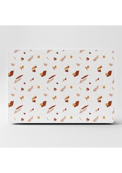 Laptop Sticker Bilgisayar Kaplama Notebook Macbook Soyut Desenli Beyaz-Ls-36