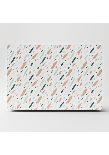Laptop Sticker Bilgisayar Kaplama Notebook Macbook Soyut Desenli Beyaz-Ls-38