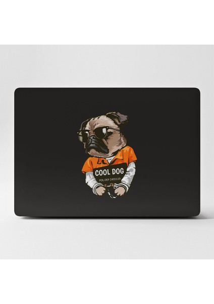 Laptop Sticker Bilgisayar Kaplama Notebook Macbook Pug Köpek Siyah-Ls-65