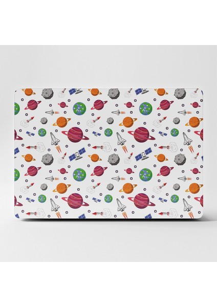 Laptop Sticker Bilgisayar Kaplama Notebook Macbook Beyaz GEZEGENLER-LS-125
