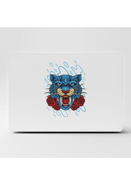 Laptop Sticker Bilgisayar Kaplama Notebook Macbook Beyaz Mavi Kaplan -LS-168