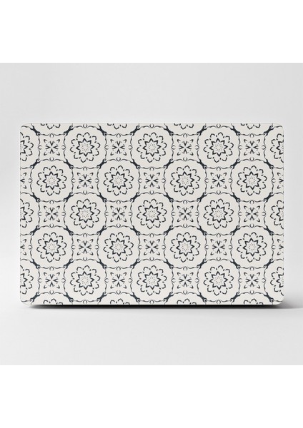 Laptop Sticker Bilgisayar Kaplama Notebook Macbook Beyaz Etnik -LS-171
