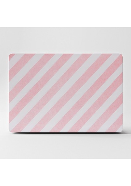 Laptop Sticker Bilgisayar Kaplama Notebook Macbook Pembe Beyaz ÇIZGILER-LS-205
