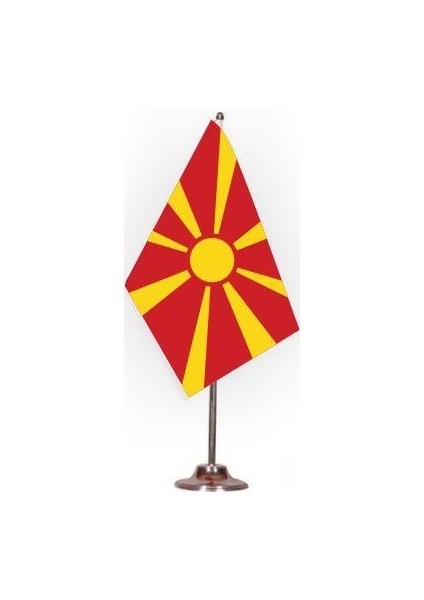 Makedonya Masa Bayrağı Set Halinde