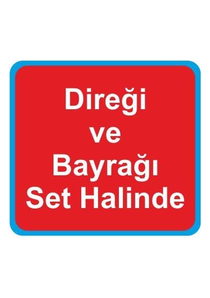 Hindistan Masa Bayrağı Set Halinde