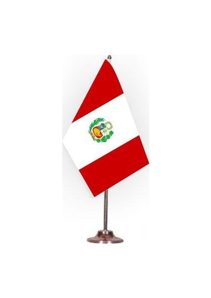 Peru Masa Bayrağı Set Halinde