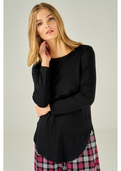Kadın Yanları Yırtmaçlı Uzun Kollu Bluz modelleri