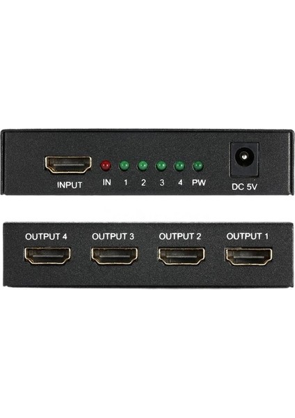 HDMI Splitter Çoğaltıcı 1080P 1x4 Port