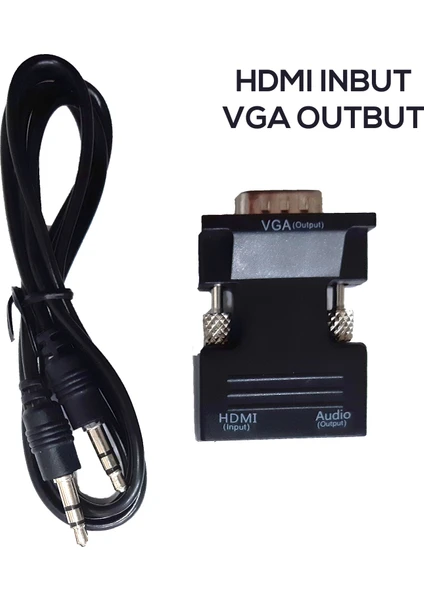 HDMI To Analog VGA ve Ses Aktif Dönüştürücüsü