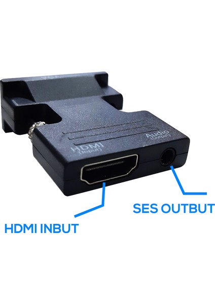 HDMI To Analog VGA ve Ses Aktif Dönüştürücüsü