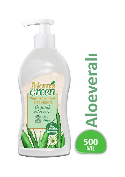 Mom's Green Sıvı Sabun - Aloeveralı 500 ml Ecocert Cosmos