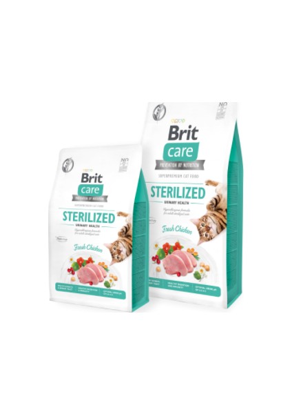 Sterilized Urinary Tahılsız 7kg + Brit Care Sterilized Urinary Tahılsız 2kg Kedi Maması