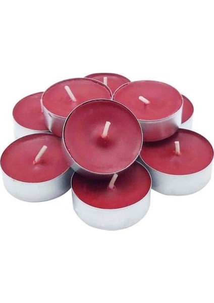 Kokusuz Mum Renkli Mum 8 Li Tealight Mum Dekoratif Yuvarlak Mum