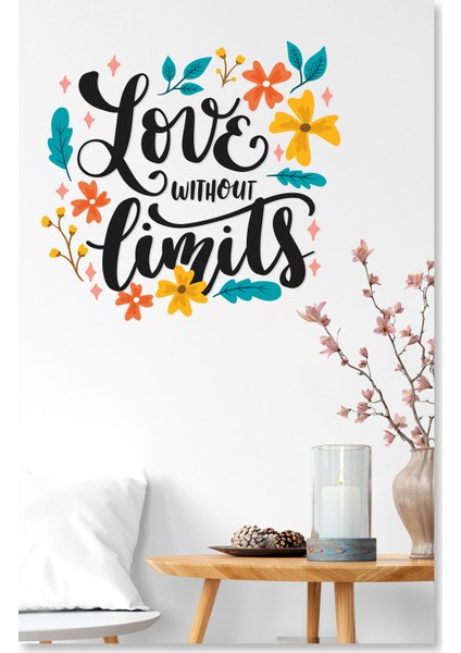 Love Without Limits Dekoratif Deuvar Sticker