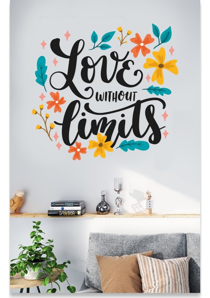 Love Without Limits Dekoratif Deuvar Sticker fiyatları