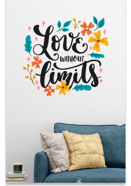 Love Without Limits Dekoratif Deuvar Sticker fırsatları