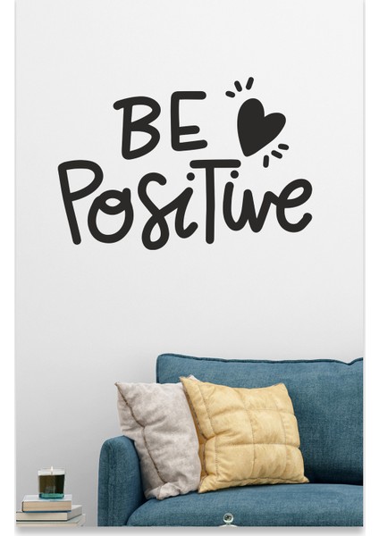 Be Positive Dekoratif Duvar Sticker indirimleri