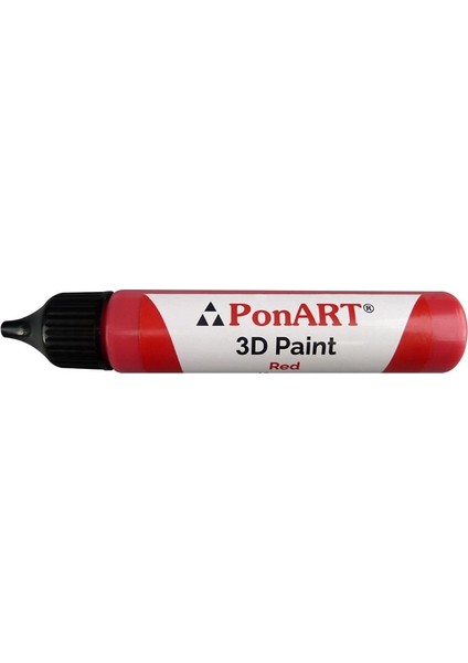 3D Boyutlu Boya 30Ml. Kırmızı Boncuk Boya