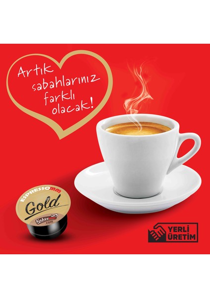 Espressomm® Gold Kapsül Kahve (10 Adet) - Tchıbo Cafissimo® Uyumlu* modelleri
