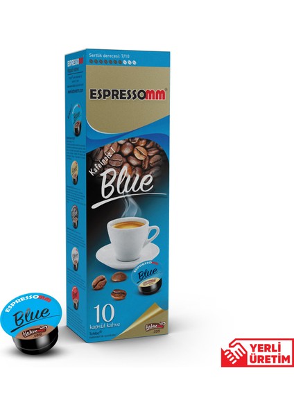 Espressomm® Blue Kapsül Kahve-Kafeinsiz! (10 Adet) - Tchıbo Cafissimo® Uyumlu*