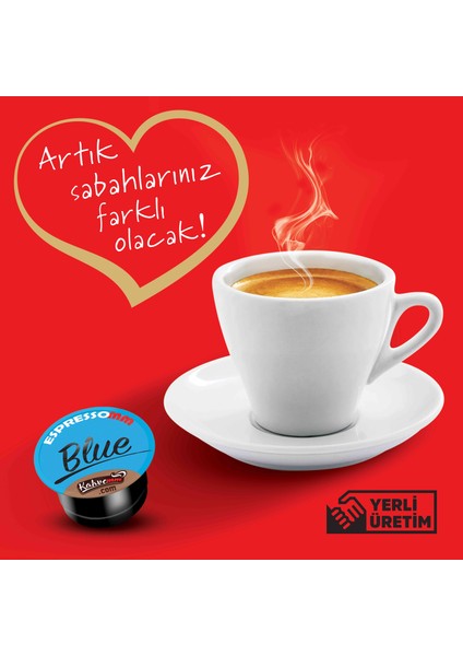 Espressomm® Blue Kapsül Kahve-Kafeinsiz! (10 Adet) - Tchıbo Cafissimo® Uyumlu*