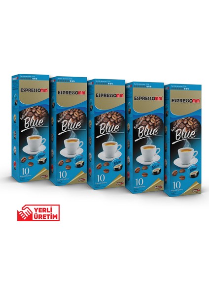 Espressomm® Blue Kapsül Kahve-Kafeinsiz! (50 Adet) - Tchıbo Cafissimo® Uyumlu*