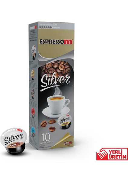 Espressomm® Silver Kapsül Kahve (100 Adet) - Tchıbo Cafissimo® Uyumlu*