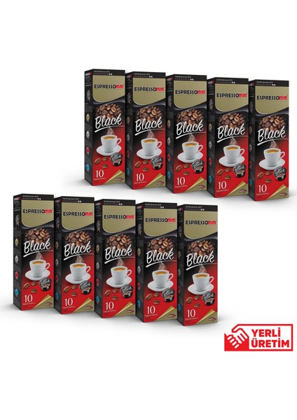 Espressomm® Black Kapsül Kahve (100 Adet) - Tchıbo Cafissimo® Uyumlu*