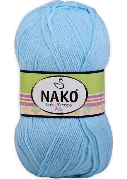 Lüks Minnoş El Örgü Ipi 100 gr | Ufuk Mavisi 214