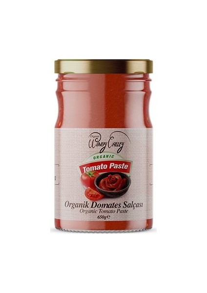 Organic Windy Valley Organik Domates Salçası İlave tuz içermez (650gr)