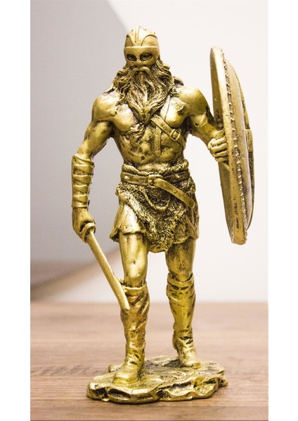 Antioch Artdesign Özel Tasarım Kuzeyli Savaşçı Viking Biblo Ev Dekor Hediyelik Eşya
