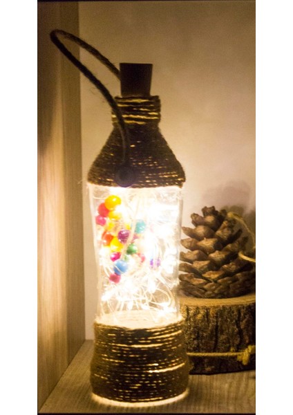 Antioch Artdesign Led Işıklı Nazarlıklı Cam Şişe Biblo Konsept Ev Dekor fiyatları