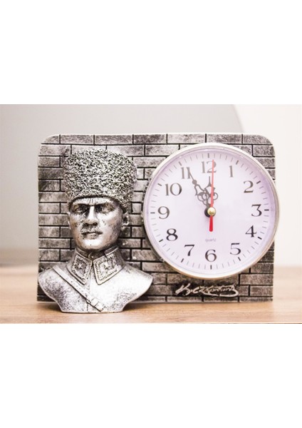 Antioch Artdesign Atatürk Masa Saati Ofis Saati Ev Dekor Hediyelik Eşya