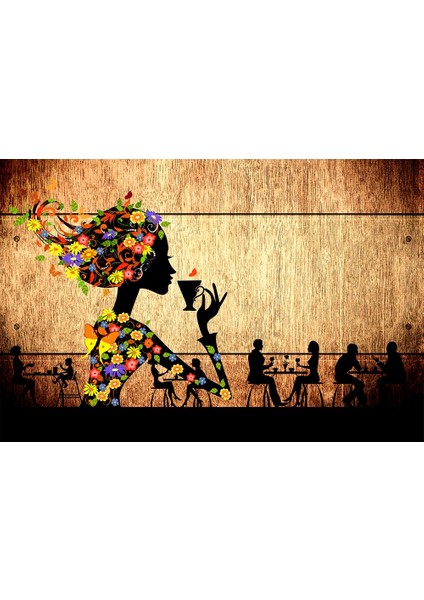 Coffee Kafe Tarz Duvar Kağıdı fiyatları