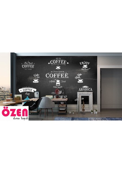 Coffee Kafe Tarz Duvar Kağıdı