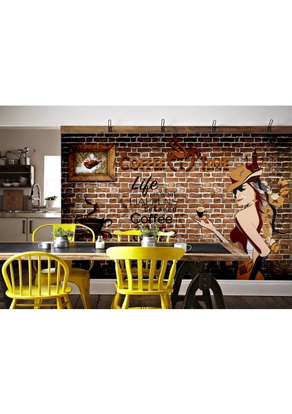 Coffee Kafe Tarz Duvar Kağıdı