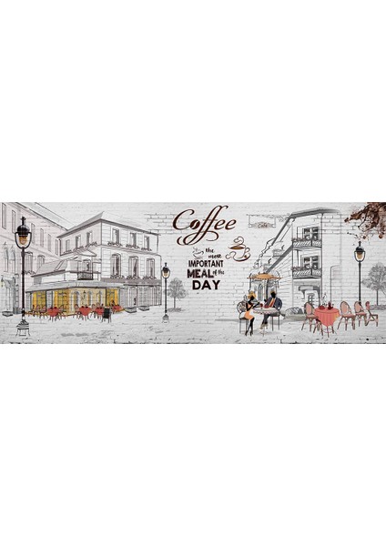 Coffee Kafe Tarz Duvar Kağıdı fiyatları