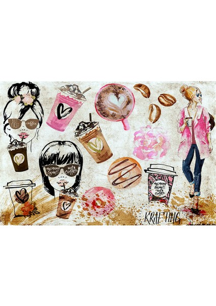 Coffee Kafe Tarz Duvar Kağıdı fiyatları