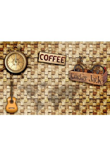 Coffee Kafe Tarz Duvar Kağıdı fiyatları