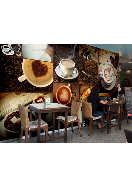 Coffee Kafe Tarz Duvar Kağıdı