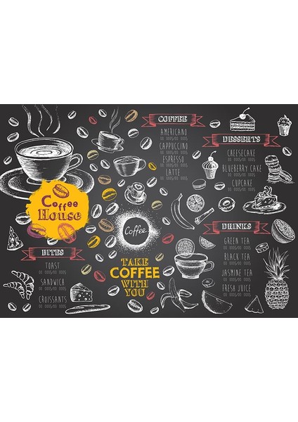 Coffee Kafe Tarz Duvar Kağıdı fiyatları