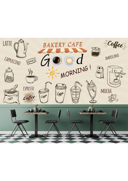 Coffee Kafe Tarz Duvar Kağıdı